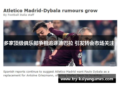多家顶级俱乐部争相追逐迪巴拉 引发转会市场关注