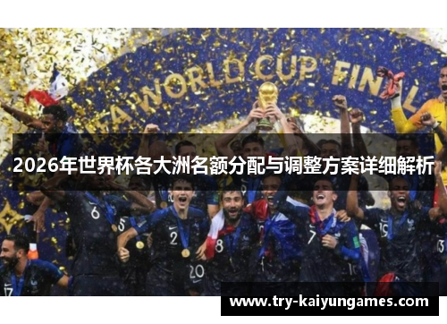 2026年世界杯各大洲名额分配与调整方案详细解析