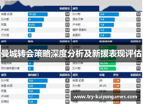 曼城转会策略深度分析及新援表现评估 曼城转会策略深度分析及新援表现评估
