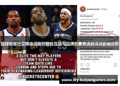 篮球明星社交媒体活动对粉丝互动与品牌形象塑造的深远影响分析